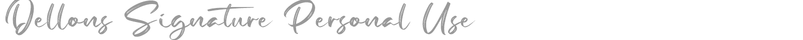 Dellons Signature font preview